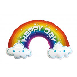 Globo Arcoiris Happy Birthday 99 x 35 cm