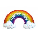 Globo Arcoiris Happy Birthday 99 x 35 cm