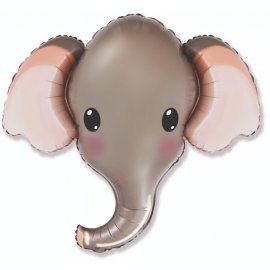 Globo Elefante Cabeza Gris 99 x 81 cm