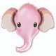 Globo Elefante Cabeza Pink 99 x 81 cm