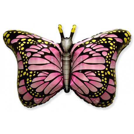 Globo Mariposa Rosa 97 x 56 cm