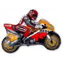 Globo Moto Racing Naranja 84 x 66 cm