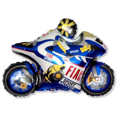 Globo Motorbike Azul 96 x 73 cm