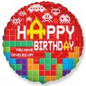 Globo Videojuegos Happy Birthday 45 cm