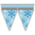 Banderin Snowflakes 3 metros