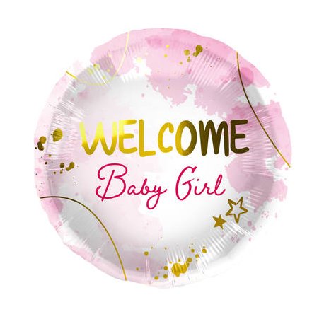 Globo Welcome Baby Girl 45 cm