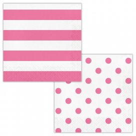 Candy Pink Dots and Stripes