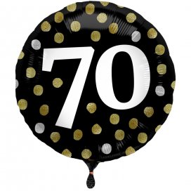 Elegant 70 Cumpleaños Black