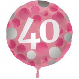 Elegant 40 Cumpleaños Pink