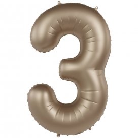 Globos Numeros Starlight Gold