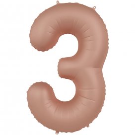 Globos Numeros Vintage Rose